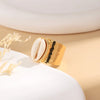 Wholesale Jewelry IG Style Casual Shell 304 Stainless Steel Shell 14K Gold Plated Inlay Open Rings