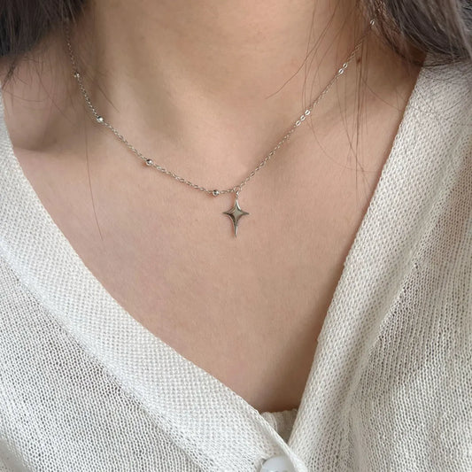 Wholesale Jewelry IG Style Casual Simple Style Star Stainless Steel Polishing Pendant Necklace