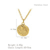 Wholesale Jewelry IG Style Retro Sun Star 304 Stainless Steel Rhinestones Inlay Pendant Necklace