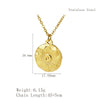 Wholesale Jewelry IG Style Retro Sun Star 304 Stainless Steel Rhinestones Inlay Pendant Necklace