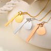 Wholesale Jewelry IG Style Simple Style Geometric 201 Stainless Steel 18K Gold Plated Cable Chain Pendant Necklace