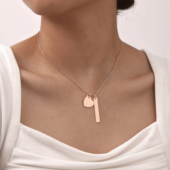 Wholesale Jewelry IG Style Simple Style Geometric 201 Stainless Steel 18K Gold Plated Cable Chain Pendant Necklace