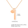 Wholesale Jewelry IG Style Simple Style Geometric 201 Stainless Steel 18K Gold Plated Cable Chain Pendant Necklace