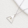 Wholesale Jewelry IG Style Simple Style Letter Mountain Heart Shape Titanium Steel Plating Pendant Necklace