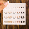 Wholesale Jewelry Imitation Pearl Geometric Sweet Style Electroplated Earrings