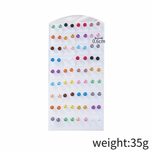 Wholesale Jewelry Imitation Pearl Geometric Sweet Style Electroplated Earrings