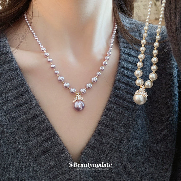 Wholesale Jewelry Imitation Pearls Zircon Electroplated Geometric Cross Crown Roman Numerals Earrings And Necklaces For Women