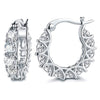 Wholesale Jewelry Ins Style Copper Zirconia Inlaid Geometric Ushaped Earrings For Women