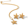 Wholesale Jewelry Ins Style Gold Plated Stainless Steel Heart Shape Necklace And Earrings For Women