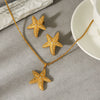 Wholesale Jewelry Ins Style Gold Plated Stainless Steel Heart Shape Necklace And Earrings For Women