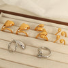 Wholesale Jewelry Ins Style Heart Shape 316L Stainless Steel Ring With Electroplating For Women