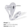 Wholesale Jewelry Ins Style Heart Shape 316L Stainless Steel Ring With Electroplating For Women