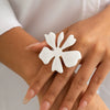 Wholesale Jewelry Ins Style Iron Dripping Oil Geometric Fivepetal Flower And Starfish Ring Electroplated