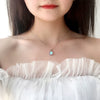 Wholesale Jewelry Insects Geometric Mori Style Moonstone 925 Sterling Silver Pendant Necklace