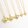 Wholesale Jewelry Joker Style Heart Shape Copper Ochain Pendant Necklace With Electroplating