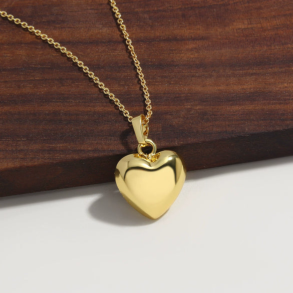 Wholesale Jewelry Joker Style Heart Shape Copper Ochain Pendant Necklace With Electroplating