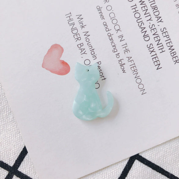 Wholesale Jewelry Kitten Plastic Resin Epoxy Handmade Earrings Pendant Accessories