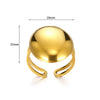 Wholesale Jewelry Lava Pleated Hammer Pattern Stainless Steel Ring With Geometric Wave Design And Electroplating Treatment Unisex