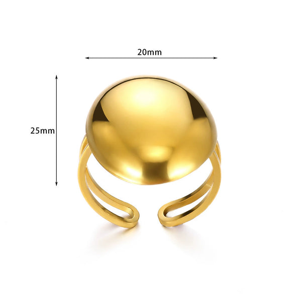 Wholesale Jewelry Lava Pleated Hammer Pattern Stainless Steel Ring With Geometric Wave Design And Electroplating Treatment Unisex