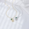 Wholesale Jewelry Leaf Pattern 925 Sterling Silver Pendant Necklace For Women