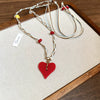 Wholesale Jewelry Leather Geometric Hand Knitted Croissant Smiley Face Bread Pendant Clavicle Chain