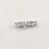 Wholesale Jewelry Leaves Zircon Flower Pendant Copper Electroplated Handmade Bracelet Necklace Accessories