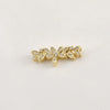 Wholesale Jewelry Leaves Zircon Flower Pendant Copper Electroplated Handmade Bracelet Necklace Accessories