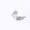 Wholesale Jewelry Leopard Print Copper Goldplated Bracelet Ring With Micro Inlaid Zircon Light Luxury Style