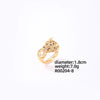 Wholesale Jewelry Leopard Print Copper Goldplated Bracelet Ring With Micro Inlaid Zircon Light Luxury Style