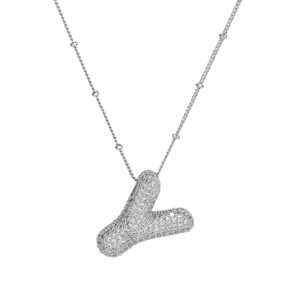 Wholesale Jewelry Letter Pendant Necklace Copper Brass Electroplating For Women