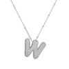 Wholesale Jewelry Letter Pendant Necklace Copper Brass Electroplating For Women