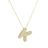 Wholesale Jewelry Letter Pendant Necklace Copper Brass Electroplating For Women