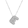 Wholesale Jewelry Letter Pendant Necklace Copper Brass Electroplating For Women