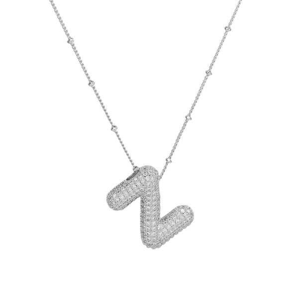 Wholesale Jewelry Letter Pendant Necklace Copper Brass Electroplating For Women
