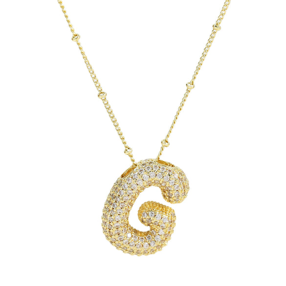 Wholesale Jewelry Letter Pendant Necklace Copper Brass Electroplating For Women
