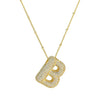 Wholesale Jewelry Letter Pendant Necklace Copper Brass Electroplating For Women