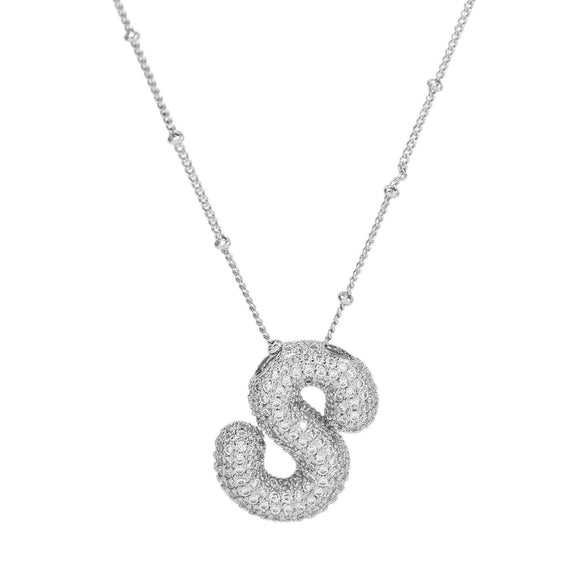 Wholesale Jewelry Letter Pendant Necklace Copper Brass Electroplating For Women