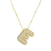 Wholesale Jewelry Letter Pendant Necklace Copper Brass Electroplating For Women