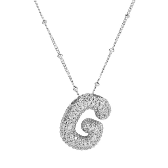 Wholesale Jewelry Letter Pendant Necklace Copper Brass Electroplating For Women