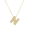 Wholesale Jewelry Letter Pendant Necklace Copper Brass Electroplating For Women