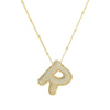 Wholesale Jewelry Letter Pendant Necklace Copper Brass Electroplating For Women