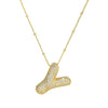 Wholesale Jewelry Letter Pendant Necklace Copper Brass Electroplating For Women
