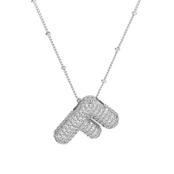 Wholesale Jewelry Letter Pendant Necklace Copper Brass Electroplating For Women