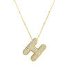 Wholesale Jewelry Letter Pendant Necklace Copper Brass Electroplating For Women