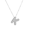 Wholesale Jewelry Letter Pendant Necklace Copper Brass Electroplating For Women