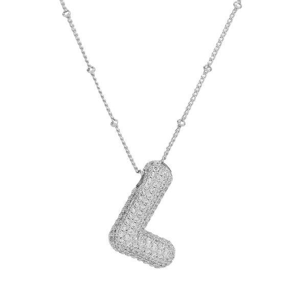 Wholesale Jewelry Letter Pendant Necklace Copper Brass Electroplating For Women