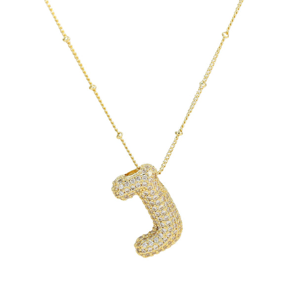 Wholesale Jewelry Letter Pendant Necklace Copper Brass Electroplating For Women
