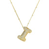 Wholesale Jewelry Letter Pendant Necklace Copper Brass Electroplating For Women