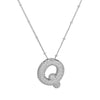 Wholesale Jewelry Letter Pendant Necklace Copper Brass Electroplating For Women