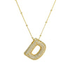Wholesale Jewelry Letter Pendant Necklace Copper Brass Electroplating For Women